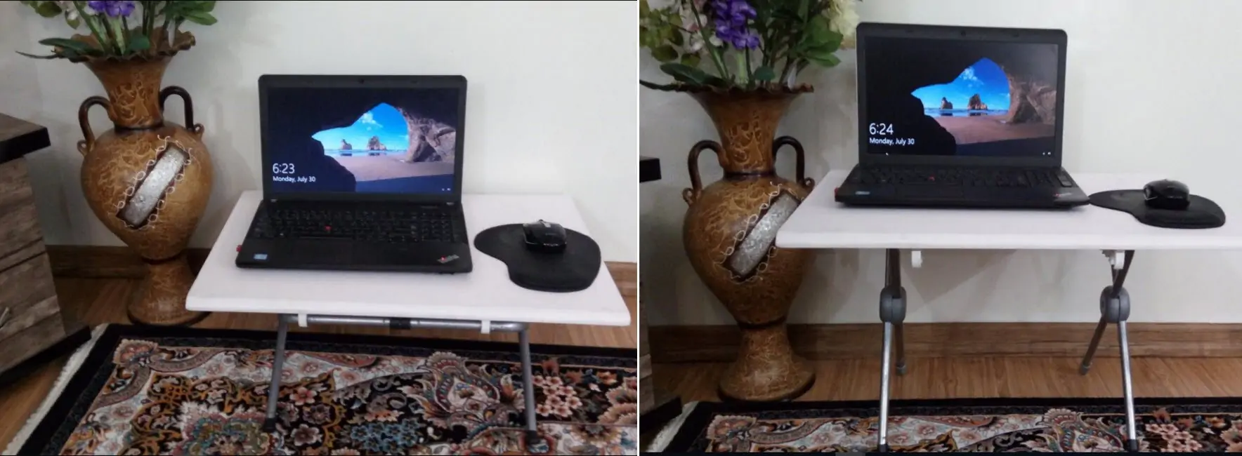 ساخت میز لپ تاپ تاشو و پرتابل با قابلیت تنظیم ارتفاع