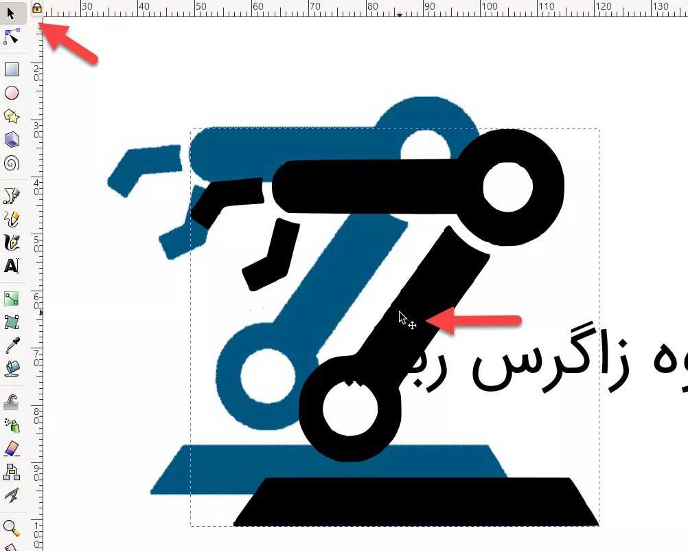 آموزش آماده کردن فایل DXF برای لیزر برش با متن فارسی